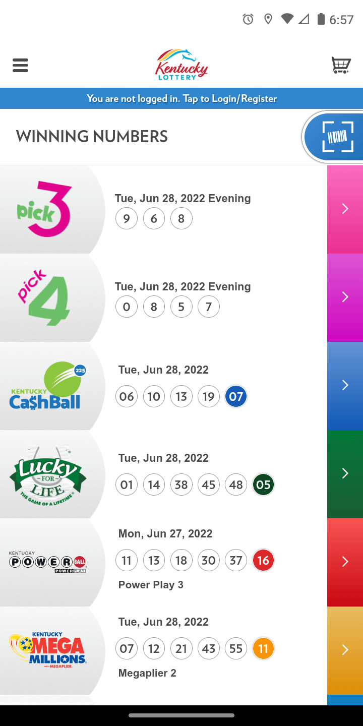 Download the Official Kentucky Lottery App